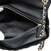 Chanel Quilted Velvet Diamante Wristlet Clutch Secondhand