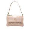 Prada Soft Calf Impunture Diagramme Bow Shoulder Bag Secondhand