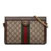Secondhand Gucci Small GG Supreme Web Ophidia Chain Crossbody