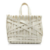 Jil Sander Woven Leather Basket Tote Secondhand