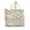 Jil Sander Woven Leather Basket Tote Secondhand