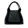 Balenciaga Calfskin Perforated Navy Cabas Tote XS Secondhand
