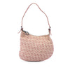 Fendi Zucchino Canvas Oyster Shoulder Bag Secondhand
