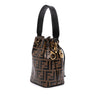 Fendi Mini FF 1974 Embossed Leather Mon Tresor Bucket Bag Secondhand