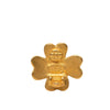 Chanel CC Gold Plated Clover Clip On Earrings Secondhand