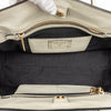 Prada Bicolor Saffiano Cuir Trimmed Canvas Satchel Secondhand
