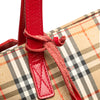 Burberry Haymarket Check Canvas Handbag Secondhand