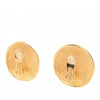Dior Gold Plated Round Clip On Earrings Secondhand
