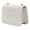 Chanel Small CC Quilted Calfskin Crystal Pearl Full Flap Secondhand