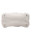 Prada Small Denim Canapa Bijoux and Grommet Satchel Secondhand