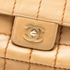 Chanel Chocolate Bar Lambskin Wild Stitch Chain Flap Secondhand