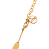 Louis Vuitton Gold Plated LV and Me Letter h Pendant Necklace Secondhand