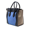 Celine Micro Tricolor Calfskin and Suede Luggage Tote Secondhand