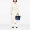 Celine Micro Tricolor Calfskin and Suede Luggage Tote Secondhand