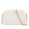 Chanel Quilted Caviar Dome Zip Clutch with Chain Secondhand