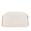 Chanel Quilted Caviar Dome Zip Clutch with Chain Secondhand
