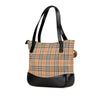 Secondhand Burberry Haymarket Check Canvas Handbag