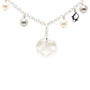 Dior Brass Faux Pearl Rose Pendant Necklace Secondhand