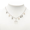 Dior Brass Faux Pearl Rose Pendant Necklace Secondhand