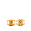 Chanel CC Gold Plated Turn Lock Clip On Earrings Secondhand
