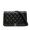 Chanel Mini Quilted Caviar Boy Wallet on Chain Secondhand