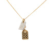Louis Vuitton Gold Plated Nanogram Pendant Necklace Secondhand