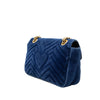 Gucci Medium GG Marmont Matelasse Velvet Shoulder Bag Secondhand