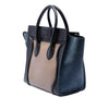 Celine Mini Tricolor Calfskin and Suede Luggage Tote Secondhand