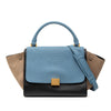 Celine Small Tricolor Leather Trapeze Satchel Secondhand