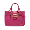Miu Miu Goatskin Madras Satchel Secondhand