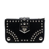 Prada City Calfskin Studded Elektra Turn Lock Clutch Secondhand