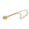 Chanel Gold Plated CC Coin Pendant Necklace Secondhand