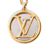 Louis Vuitton Gold Plated and Brass Louise Long Pendant Necklace Secondhand