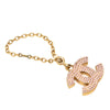 Chanel CC Gold Plated Strass Bag Charm Secondhand