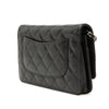 Secondhand Chanel CC Quilted Caviar Wallet on Chain