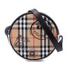 Burberry House Check Canvas and Calfskin Cartoon Print Round Crossbody Secondhand