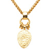 Secondhand Chanel CC Gold Plated Wood Pendant Necklace