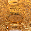 Secondhand Chanel CC Gold Plated Oval Clip on Earrings