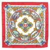 Hermès Carré 90 "L’ENTENTE CORDIALE" Silk handkerchief in Red Secondhand