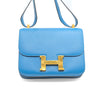 Secondhand Hermès Constance 24 Blue Zanzibar Evercolor Leather Bag - '10s