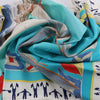 Secondhand Hermès Carré 90 "En Course" Silk handkerchief in Blue