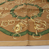 Secondhand Hermès Carré 90 "Profilé" Silk handkerchief in Brown