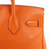 HERMES Birkin 30 Veau Swift Orange Silver Metal Fittings Handbag □J: 2006 Secondhand
