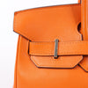 HERMES Birkin 30 Veau Swift Orange Silver Metal Fittings Handbag □J: 2006 (Copy) Secondhand