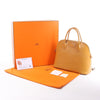 Secondhand HERMES Bolide 35 Leather Handbag in Natural Brown □D: 2000