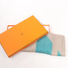 Hermès Carré Géant "Calégé amplume HIKAT" Cashmere & Silk handkerchief in Beige x Green Secondhand