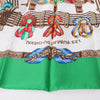 Hermès Carré 90 "Les Rubans du Cheval" 100% Silk Scarf in Green Secondhand