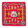 Hermès Carré 90 "Ferronnerie" 100% Silk Scarf in Red Secondhand