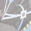 Hermès Carré 140 "CHEVAUX DE KARNAK" Silk handkerchief in Gray Secondhand