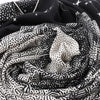Hermès Carré 140 "Clair De Lune" Cashmere x Silk Scarve in Black Secondhand